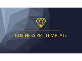 European and American blue gray flat business PPT template