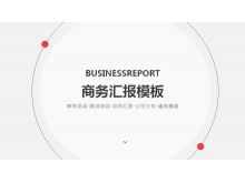 Modelo de slide de relatório de negócios dinâmico cinza simples