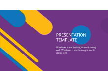 Purpurowy moda szablon programu PowerPoint