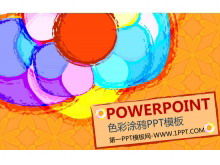 Modello PowerPoint - Colore graffiti background art