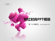 Pink fashion art design PowerPoint Template Pink fashion art design PowerPoint Template