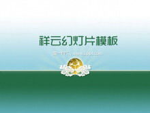 Xiangyun background download template PPT klasik