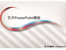 Exquisito arte abstracto descarga de la plantilla de PowerPoint