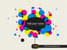Colorful art fashion PPT template