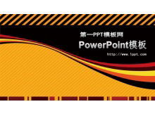 Siyah ve turuncu sanat tasarımı PowerPoint sunum şablonları