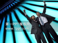 Modello PPT aziendale in background del partner