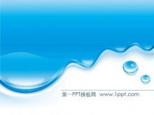 Wykwintny szablon PPT podobny do wody do pobrania