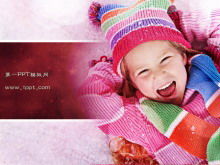 Download del modello di presentazione per bambini rosa carino