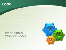 Download del modello PPT classico sfondo verde