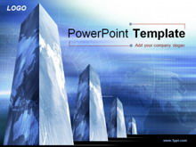 Technology building background PPT building template