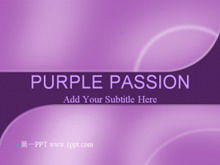 Download der PPT-Vorlage für Classic Purple Arc