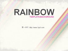 Download del modello PPT arcobaleno artistico