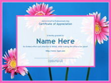 Unduh template PPT tanaman bunga merah muda