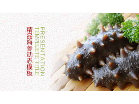 Nutritional sea cucumber PPT template