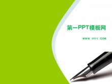 Modello PPT della classe di apprendimento dell'istruzione di sfondo della penna