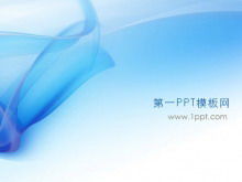 Download do modelo PPT da tecnologia azul estilo Microsoft
