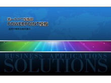 Exquisite color technology PPT template download