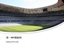 Download do modelo PPT do plano de fundo do campo de futebol