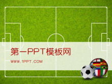 Fußball Hintergrund Weltmeisterschaft PPT Vorlage herunterladen