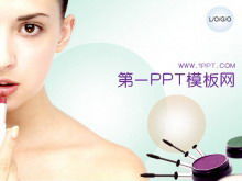 Kosmetyki kosmetyczne szablon PPT do pobrania