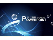 Plantilla de PowerPoint de negocios de tecnología azul Descargar