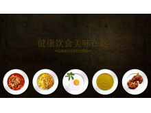 Template PPT investasi masakan tradisional Cina, unduh gratis