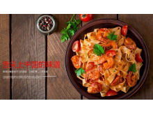 Download gratuito del modello di presentazione di cibo tradizionale cinese