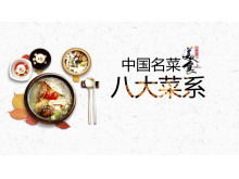 食文化：8つの中華料理PPTの紹介