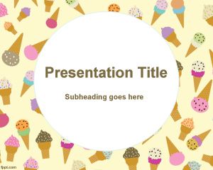 Template icecream PowerPoint Italia