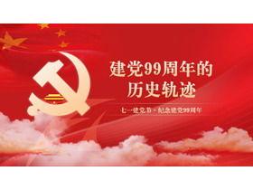 Template PPT untuk peringatan 99 tahun berdirinya partai