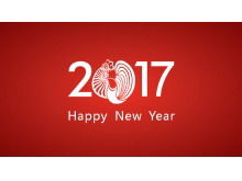 26 editable vector 2017 Chinese New Year New Year PPT material