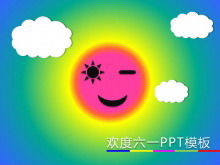 Download del modello PPT per la Giornata dei bambini felici