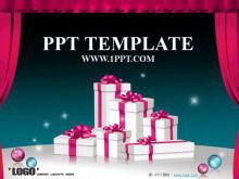 Christmas gift background PowerPoint template download