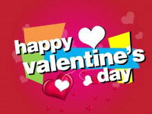 Excellent Valentine's Day music greeting card PPT animation download
