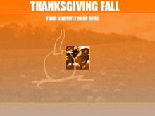 Ausländische Thanksgiving PowerPoint-Vorlage herunterladen