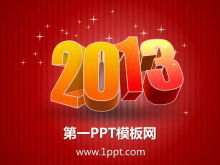 เทมเพลต PPT สำหรับเทศกาลฤดูใบไม้ผลิปี 2013 คริสต์มาสทั่วไป