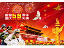 Sea, Land and Air Forces Celebrate National Day PPT Templates