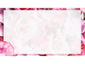 Rose flower PPT background picture