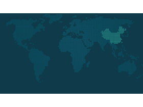 2つの青い世界地図ドットマトリックスpptの背景画像 Powerpointテンプレート無料ダウンロード