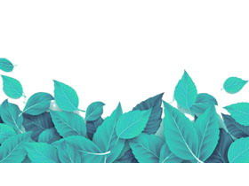 절묘한 녹색 잎 잎 PPT 배경 그림