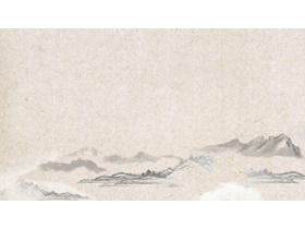 古樸典雅的水墨中國風PPT背景圖片