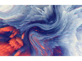 6 imagens de fundo PPT de renderização artística colorida abstrata