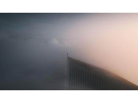 Due immagini di sfondo PPT per edifici commerciali moderni