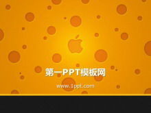 Bahan slide teknologi latar belakang logo Apple