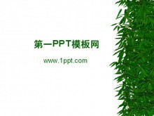Bamboo bamboo leaves PPT background picture download