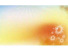 Schönes Sonnenblumen-PPT-Hintergrundbild