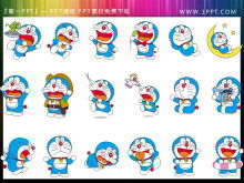 Doraemon PPT geschnittenes Gemälde 2