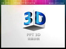 Um conjunto de material de slide estereoscópico 3D editável