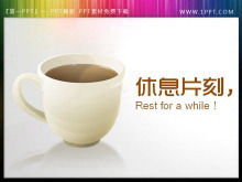 Coffee cup background slide show change break material download