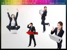 Un gruppo di donne d'affari personaggi di sfondo diapositive download materiale material